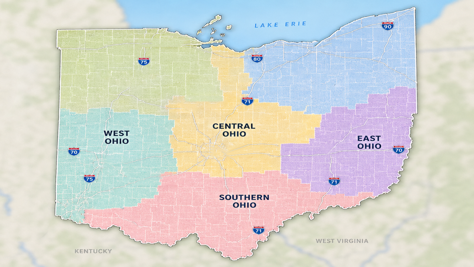 Ohio Service Area Map